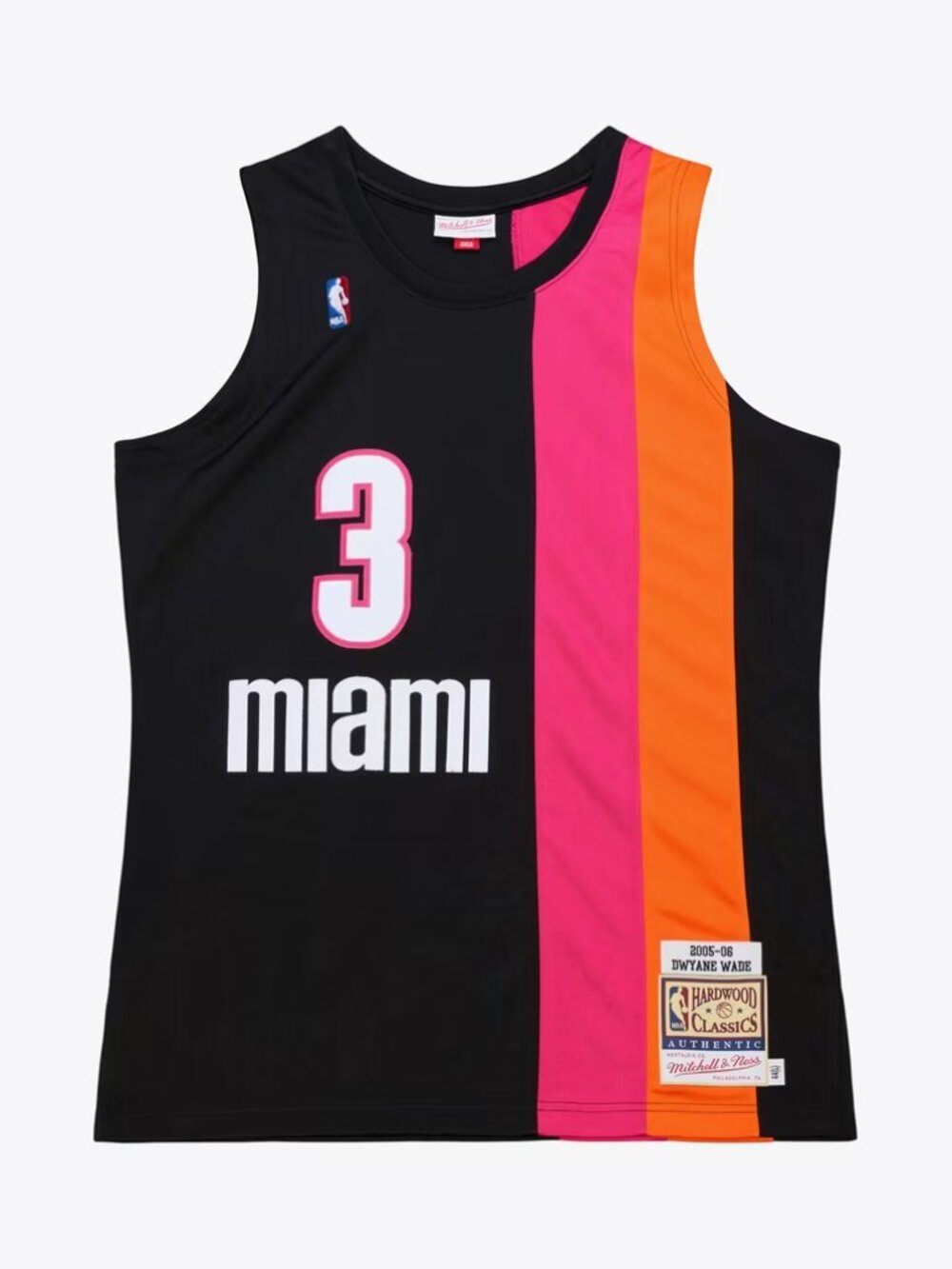 Men's Miami Heat Dwyane Wade Mitchell & Ness Black 2005-06 Jersey